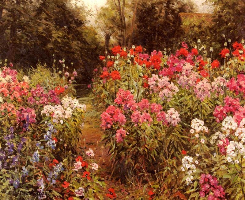 Louis Aston Knight A Flower Garden